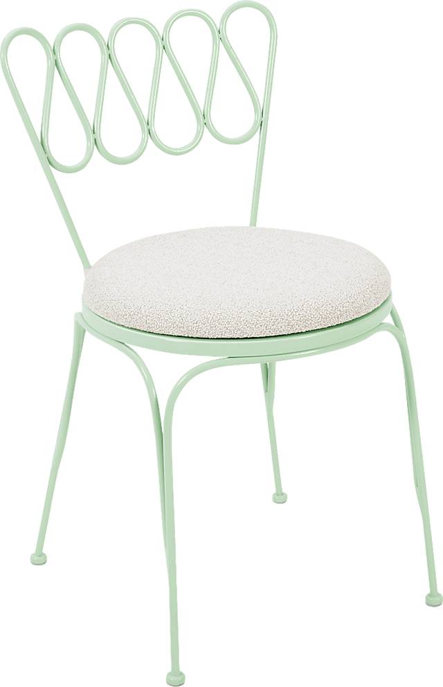 Outdoor Dynamoy Mint Green Dining Chair - Thumbnail - Image 1