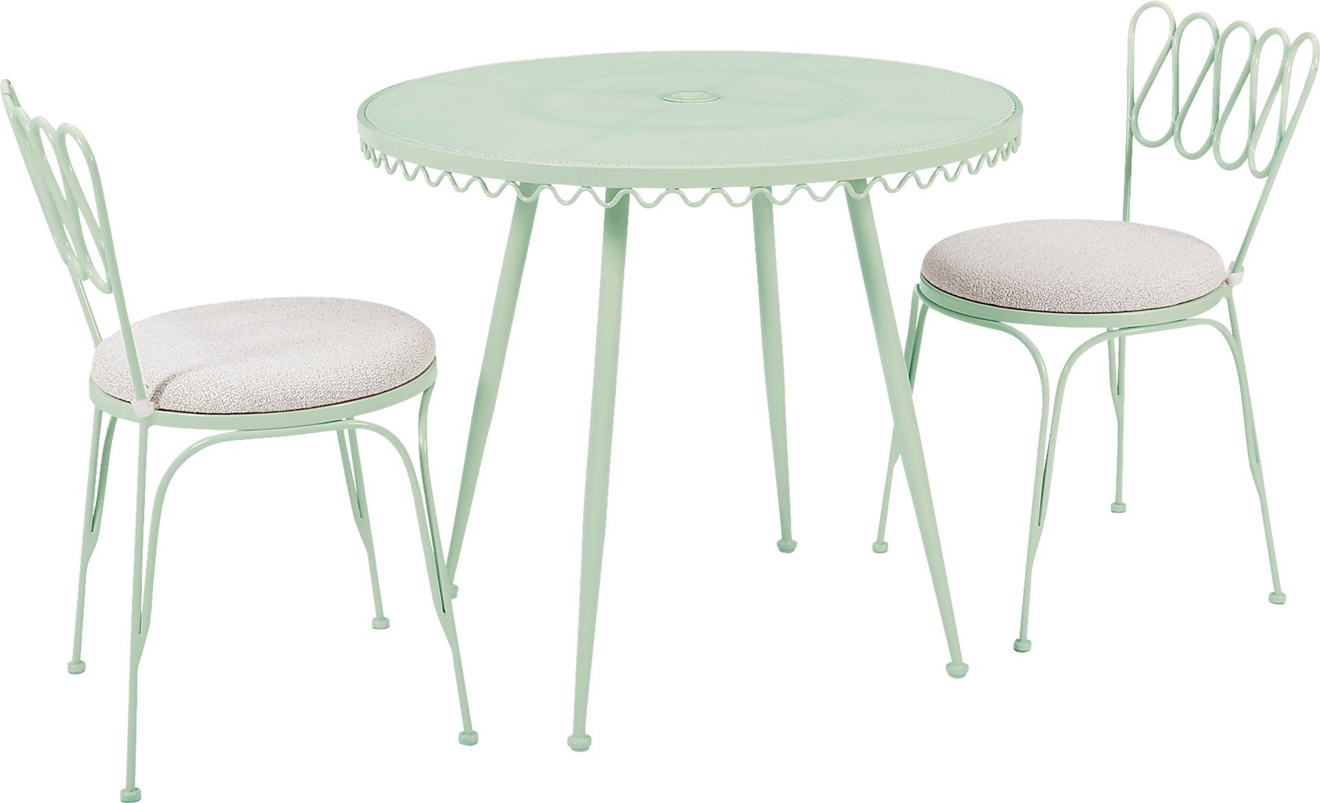 Outdoor Dynamoy Mint Green Dining Table - Image 5