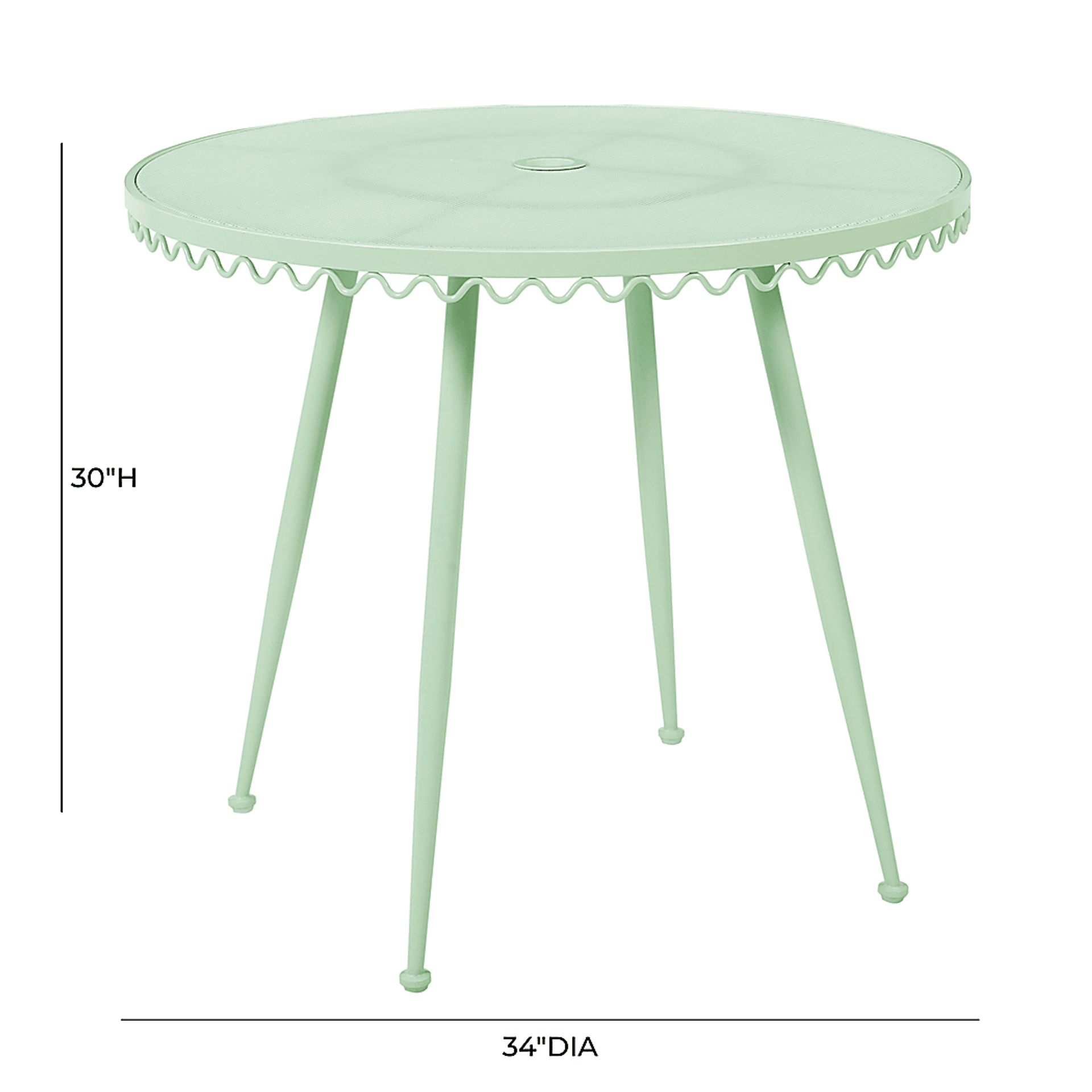 Outdoor Dynamoy Mint Green Dining Table - Image 6