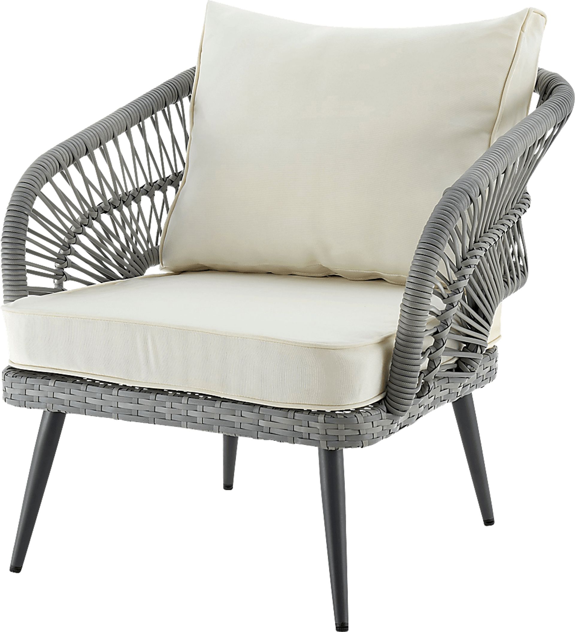 Outdoor Eashley Cream 4 Pc Conversation Set - Image 11