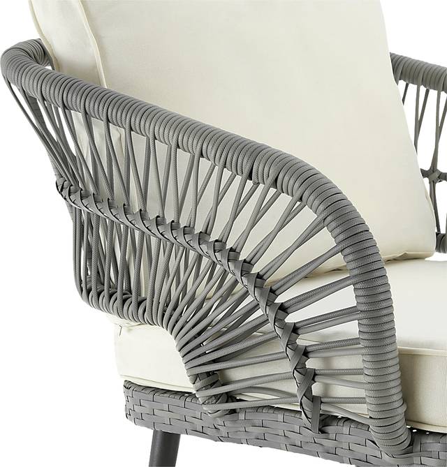 Outdoor Eashley Cream 4 Pc Conversation Set - Thumbnail - Image 12