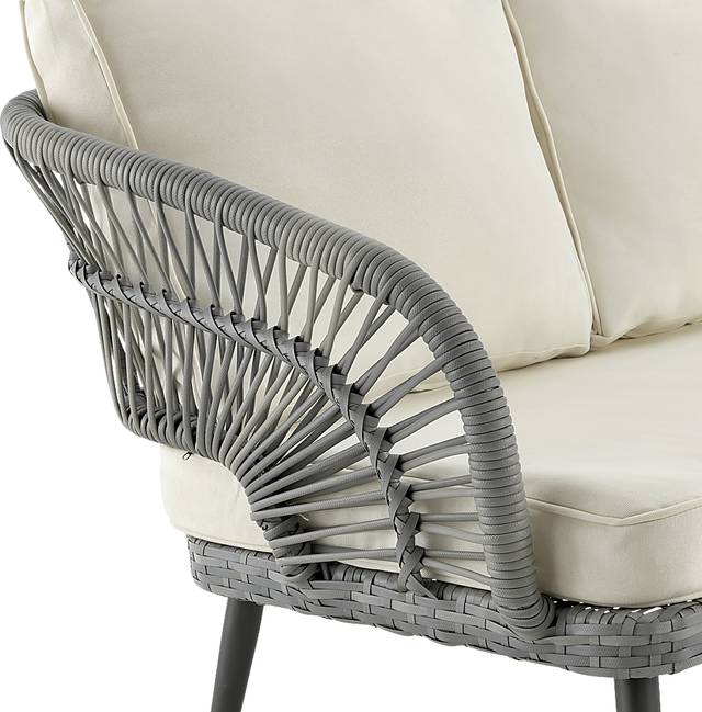 Outdoor Eashley Cream 4 Pc Conversation Set - Thumbnail - Image 7