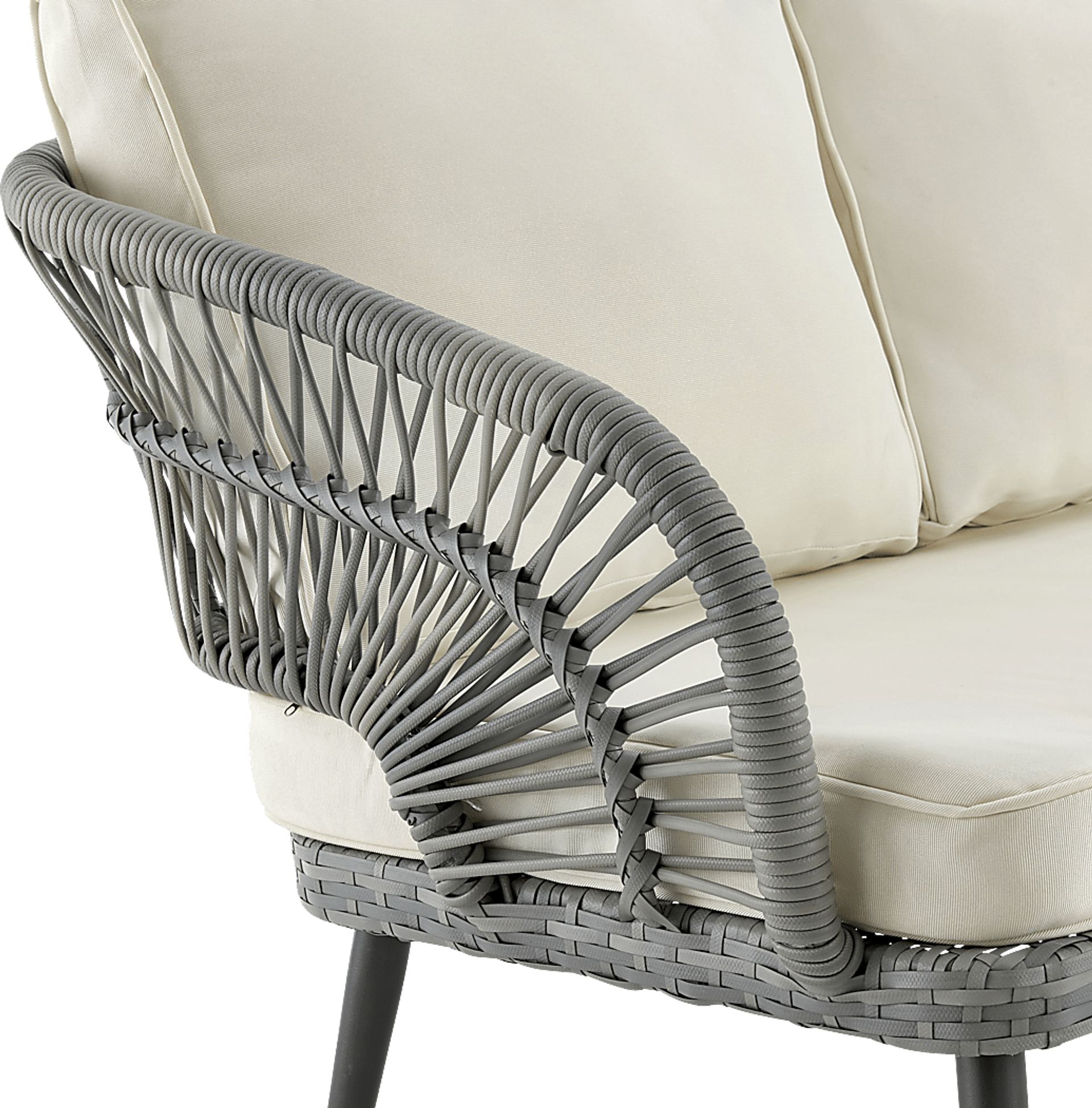 Outdoor Eashley Cream 4 Pc Conversation Set - Image 7