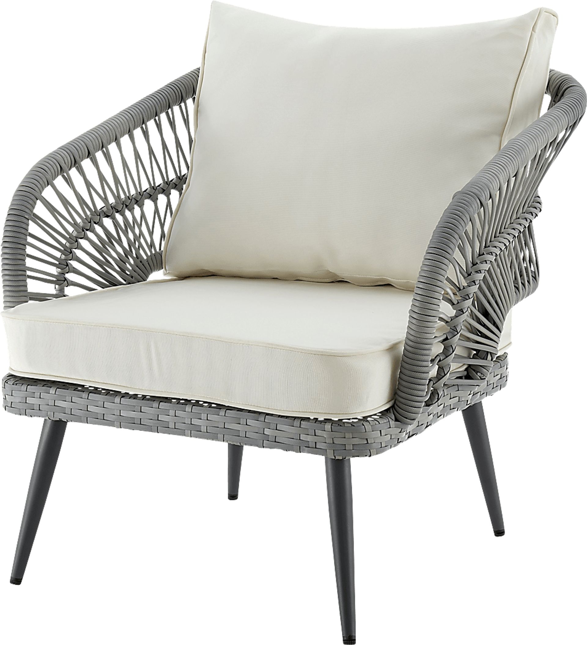 Outdoor Eashley Cream 4 Pc Conversation Set - Image 12