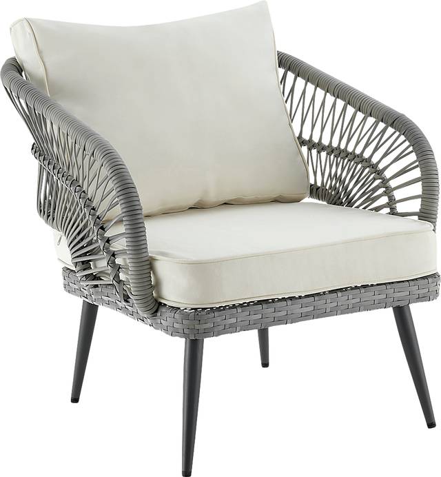 Outdoor Eashley Cream 4 Pc Conversation Set - Thumbnail - Image 5