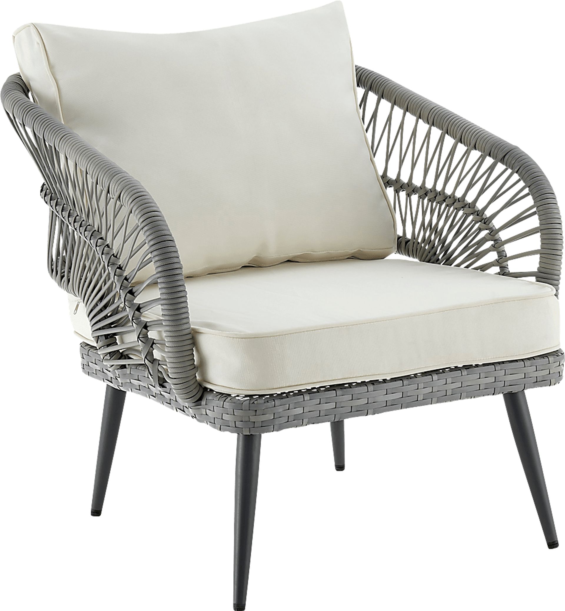 Outdoor Eashley Cream 4 Pc Conversation Set - Image 5