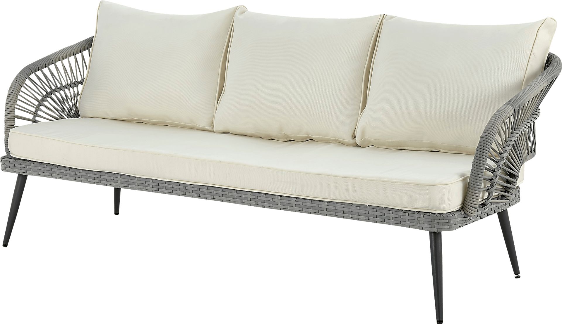 Outdoor Eashley Cream 4 Pc Conversation Set - Image 7