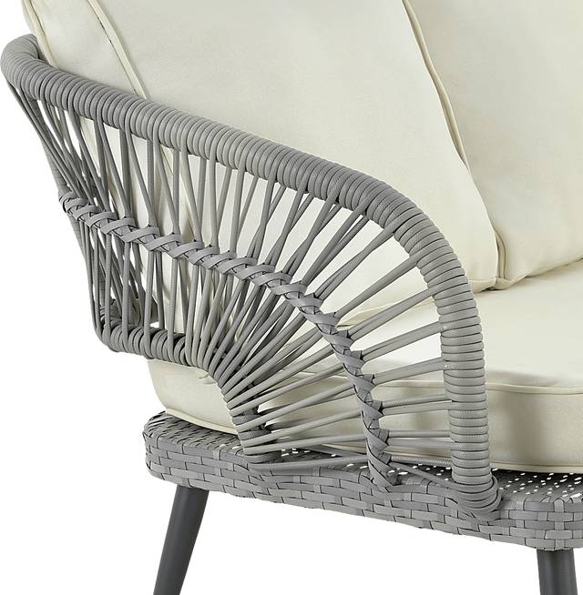 Outdoor Eashley Cream 4 Pc Conversation Set - Thumbnail - Image 8