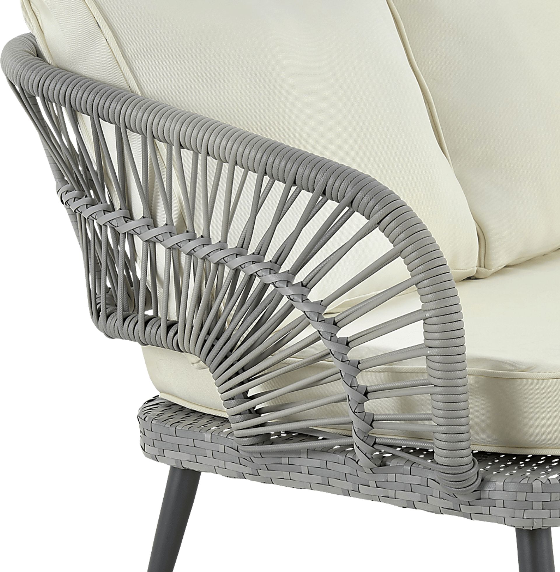 Outdoor Eashley Cream 4 Pc Conversation Set - Image 8