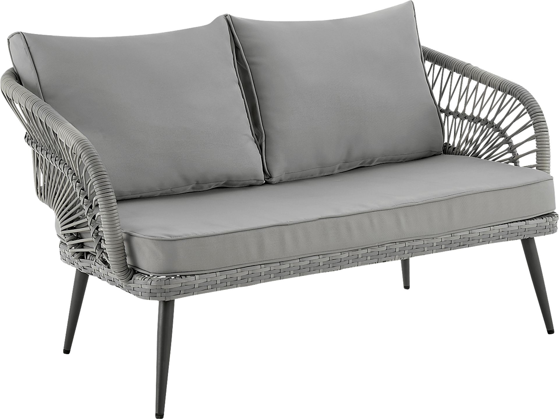 Outdoor Eashley Gray 4 Pc Conversation Set - Image 6