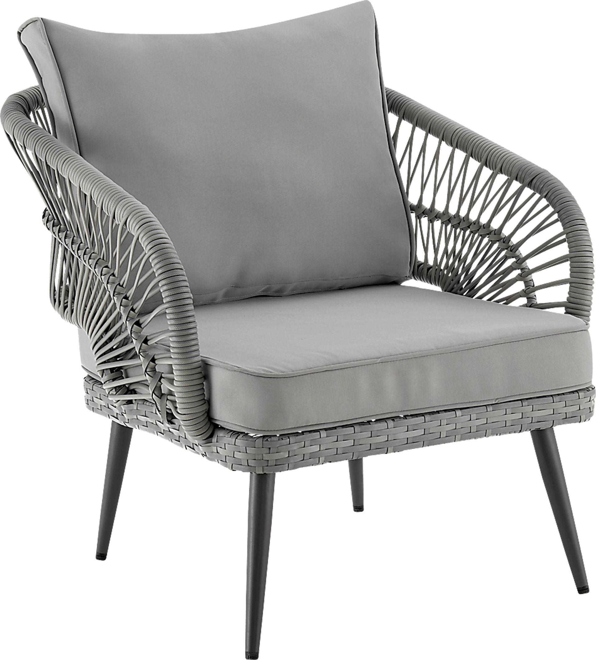 Outdoor Eashley Gray 4 Pc Conversation Set - Image 7