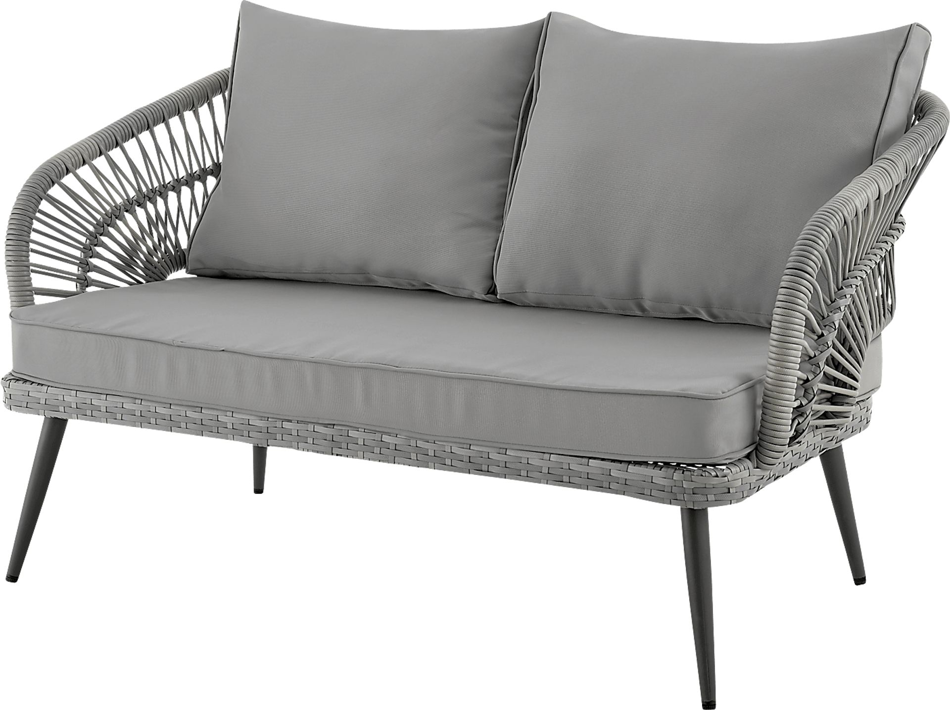 Outdoor Eashley Gray 4 Pc Conversation Set - Image 8