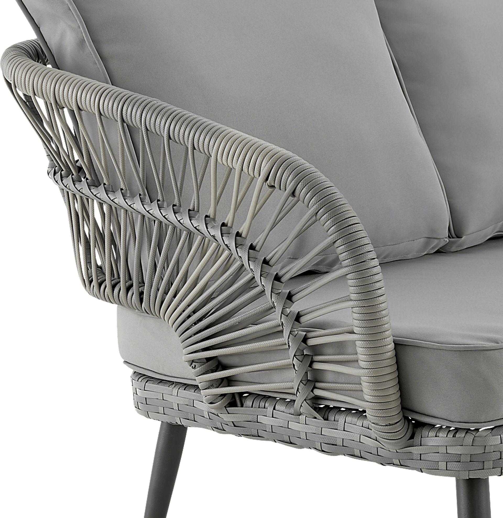 Outdoor Eashley Gray 4 Pc Conversation Set - Image 9