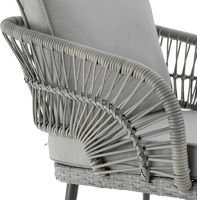 Outdoor Eashley Gray 4 Pc Conversation Set - Thumbnail - Image 12