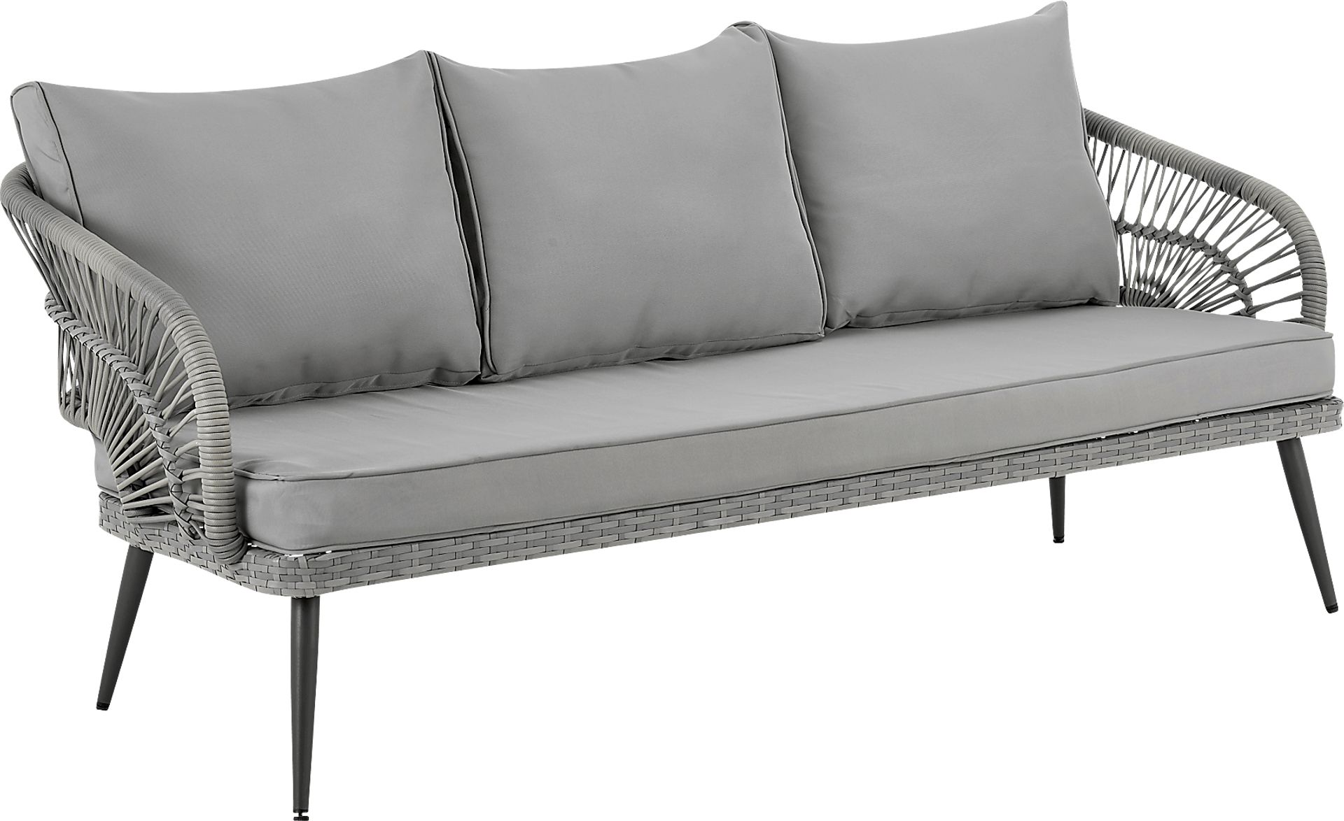 Outdoor Eashley Gray 4 Pc Conversation Set - Image 4