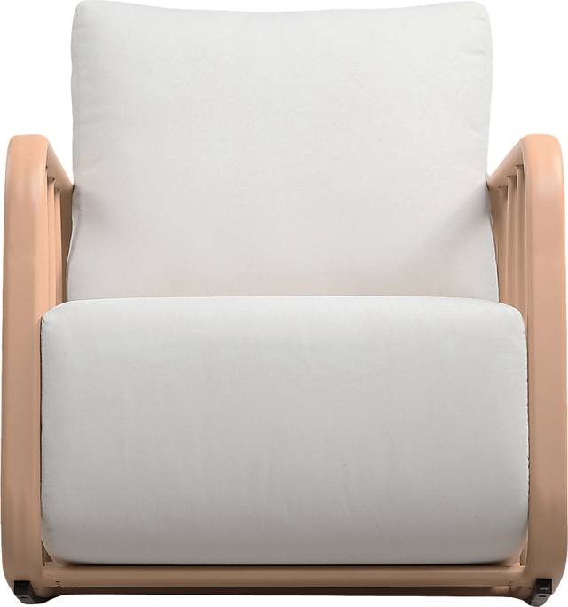 Outdoor Ebinwood Beige Rocking Chair - Thumbnail - Image 3