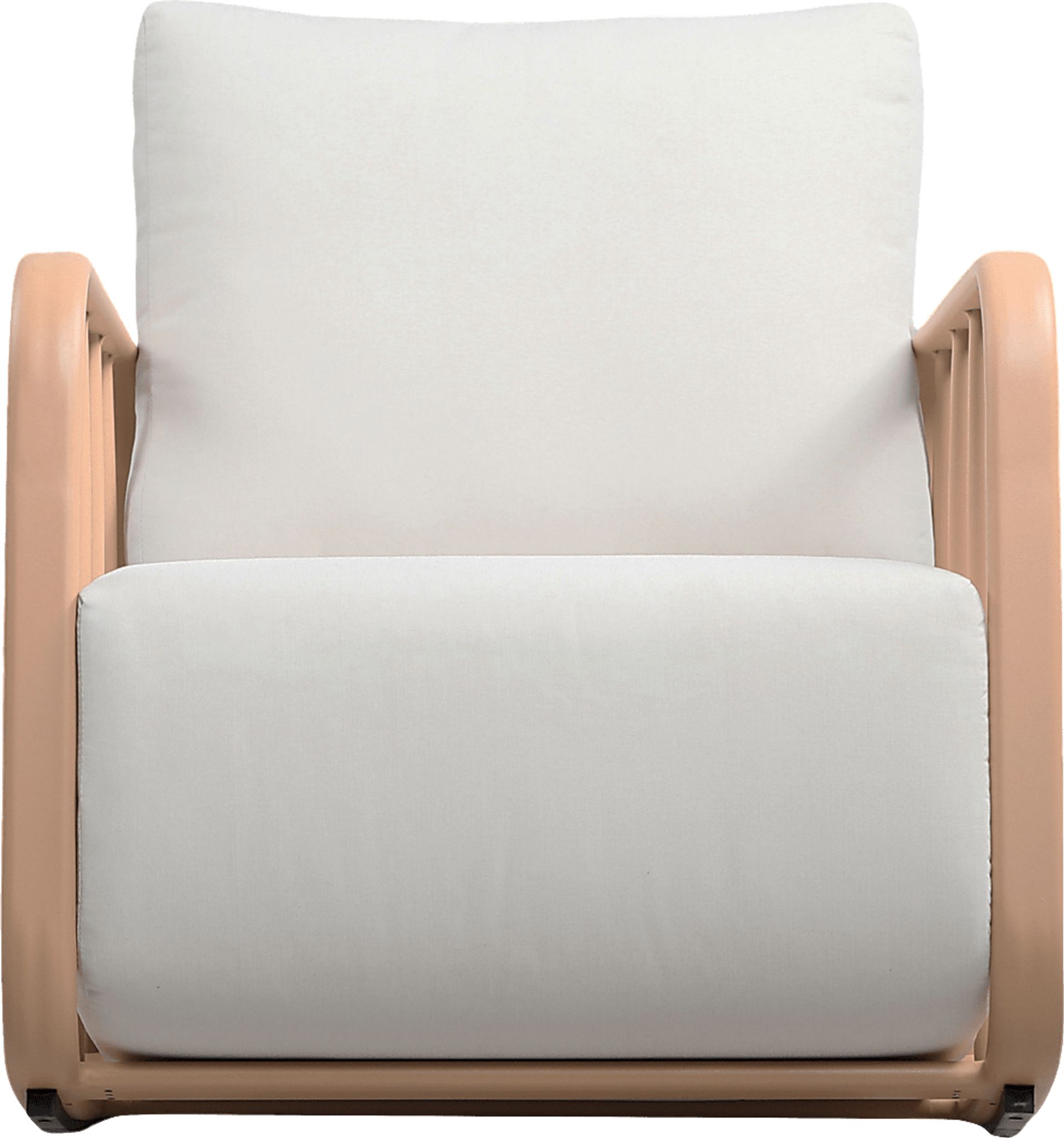 Outdoor Ebinwood Beige Rocking Chair - Image 3
