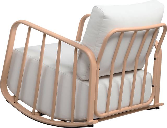 Outdoor Ebinwood Beige Rocking Chair - Thumbnail - Image 5