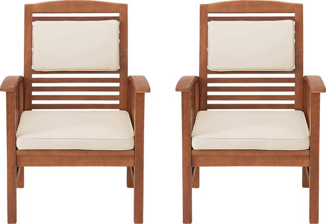 Outdoor Eladar Brown Chair Set of 2 - Thumbnail - Image 1