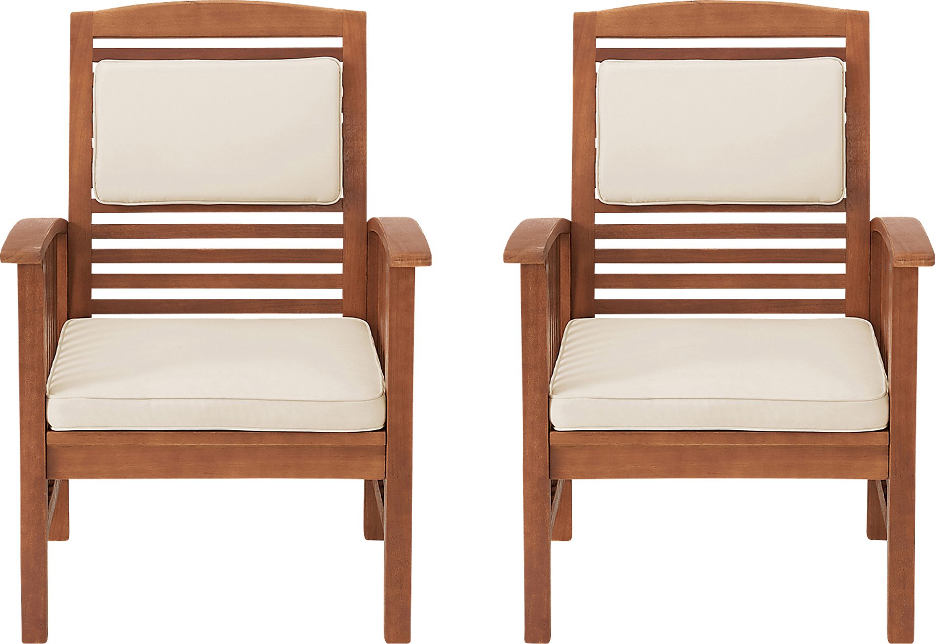 Outdoor Eladar Brown Chair Set of 2 - Image 1