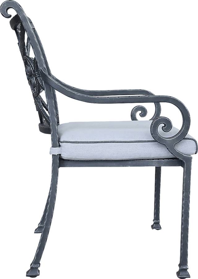 Outdoor Elisaria Light Blue Chair, Set of 2 - Thumbnail - Image 3