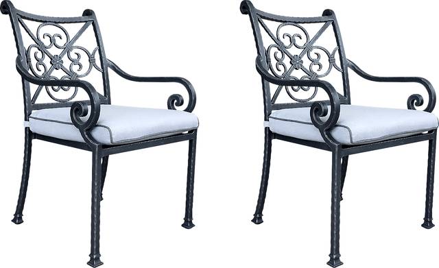 Outdoor Elisaria Light Blue Chair, Set of 2 - Thumbnail - Image 1