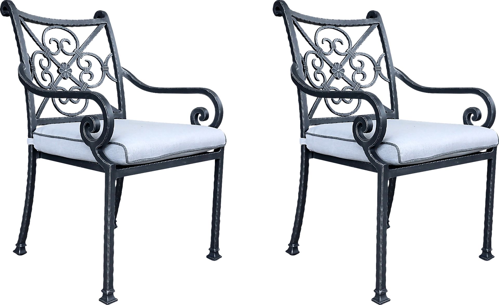Outdoor Elisaria Light Blue Chair, Set of 2 - Image 1