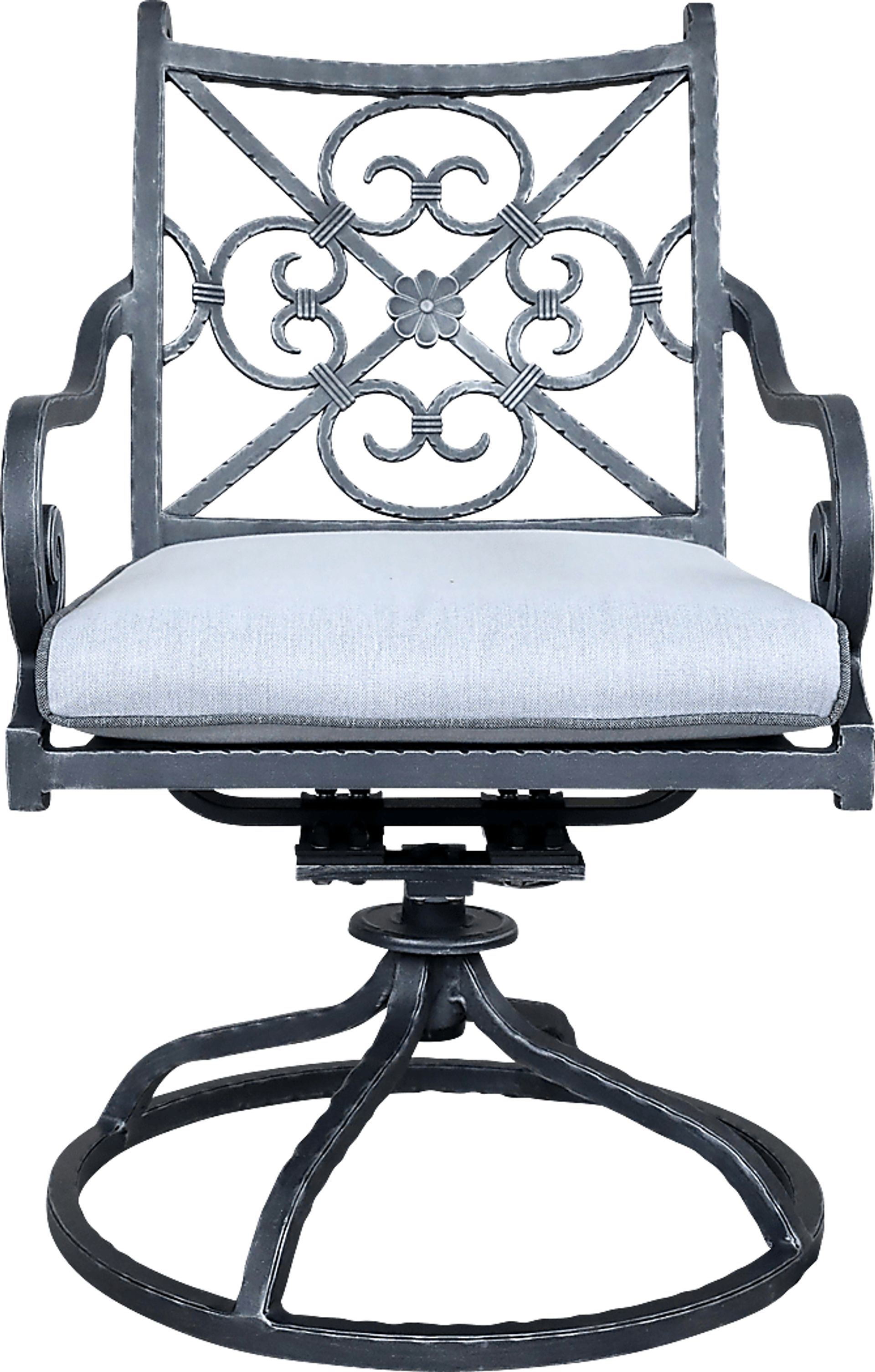 Outdoor Elisaria Light Blue Swivel Rocker, Set of 2 - Image 4