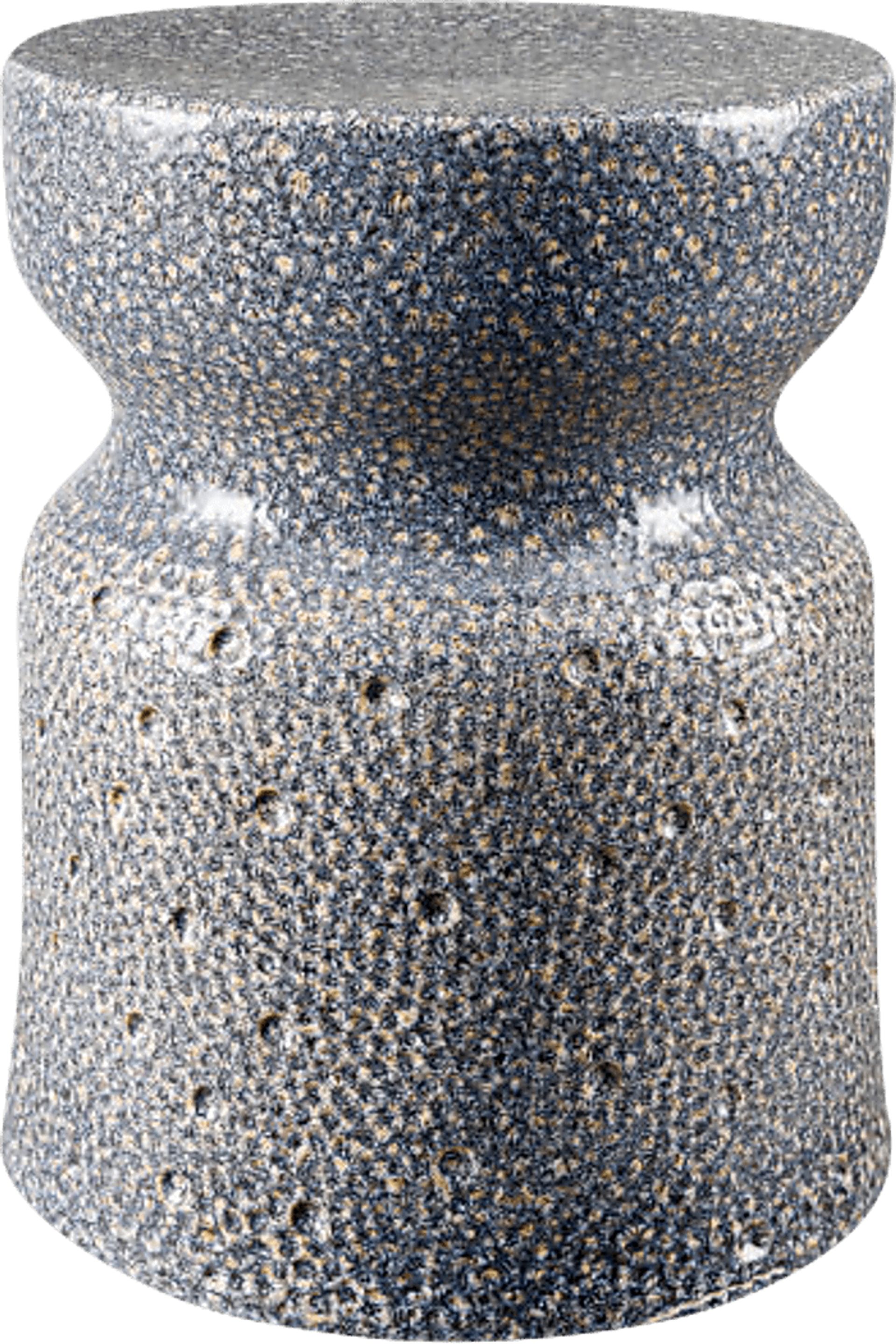 Outdoor Elmor Blue Garden Stool - Image 1
