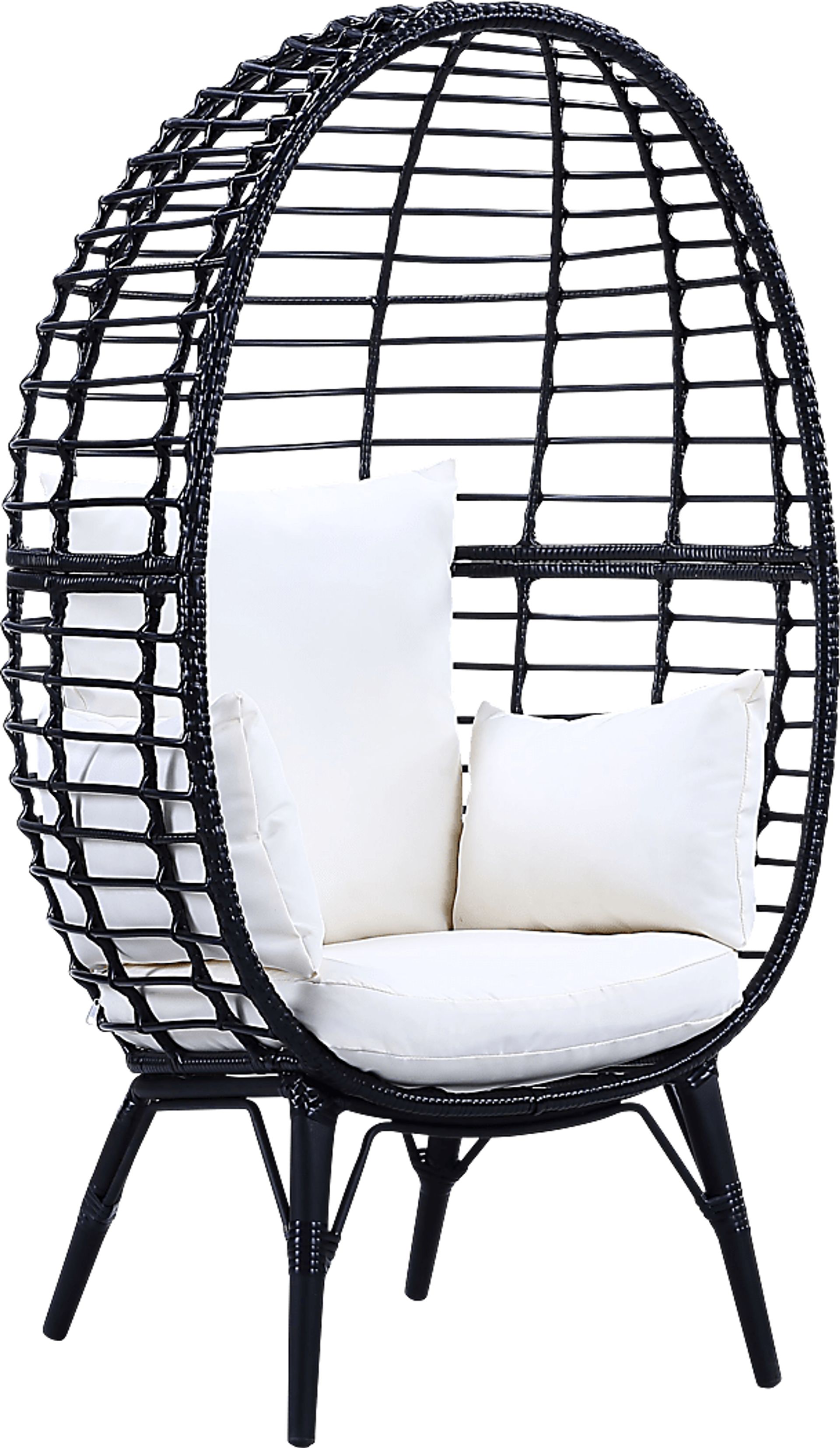 Outdoor Elonanor Black Egg Chair - Image 1