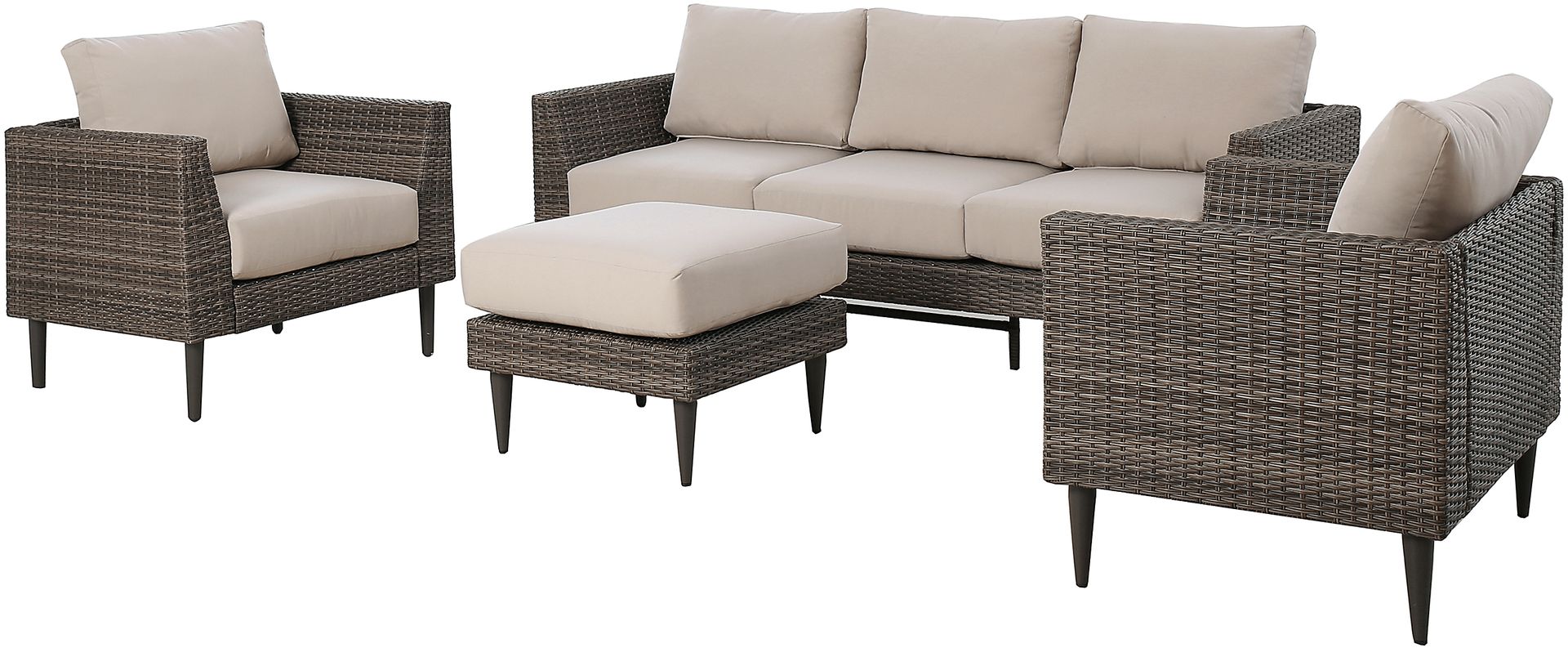 Outdoor Enelos Brown Ottoman - Image 7
