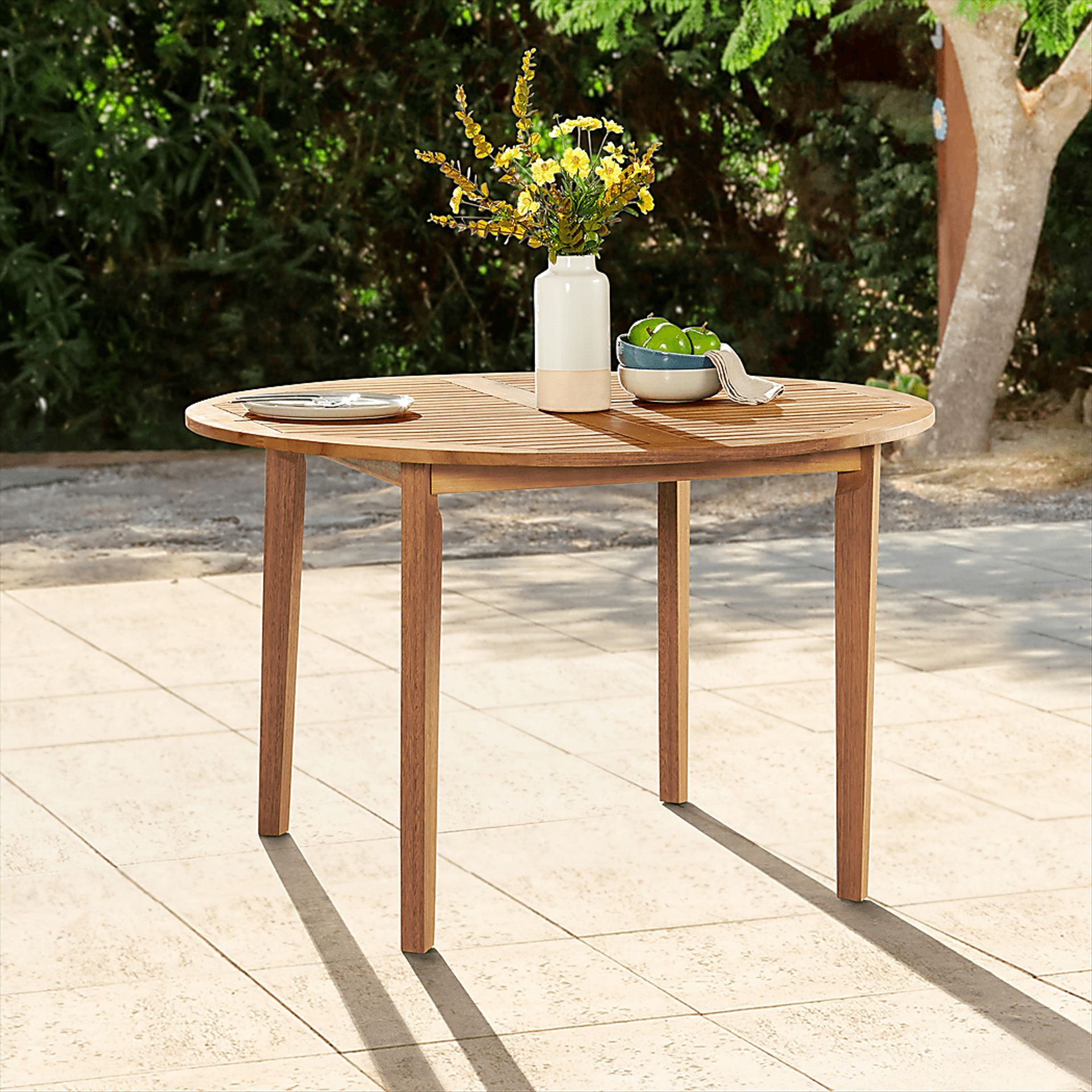 Outdoor Englemann Brown Dining Table - Image 2