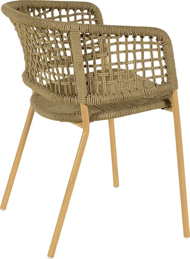 Outdoor Epting Brown Dining Chair - Thumbnail - Image 4