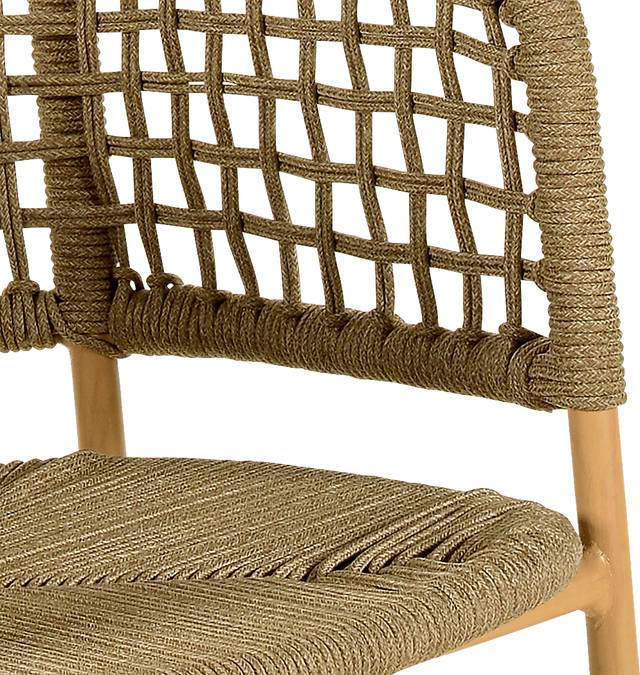 Outdoor Epting Brown Dining Chair - Thumbnail - Image 5