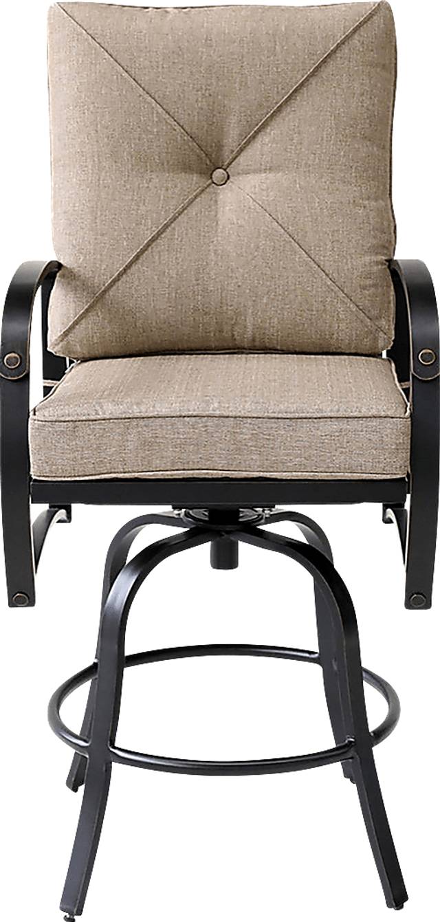 Outdoor Esmerie Beige Barstool, Set of 2 - Thumbnail - Image 3