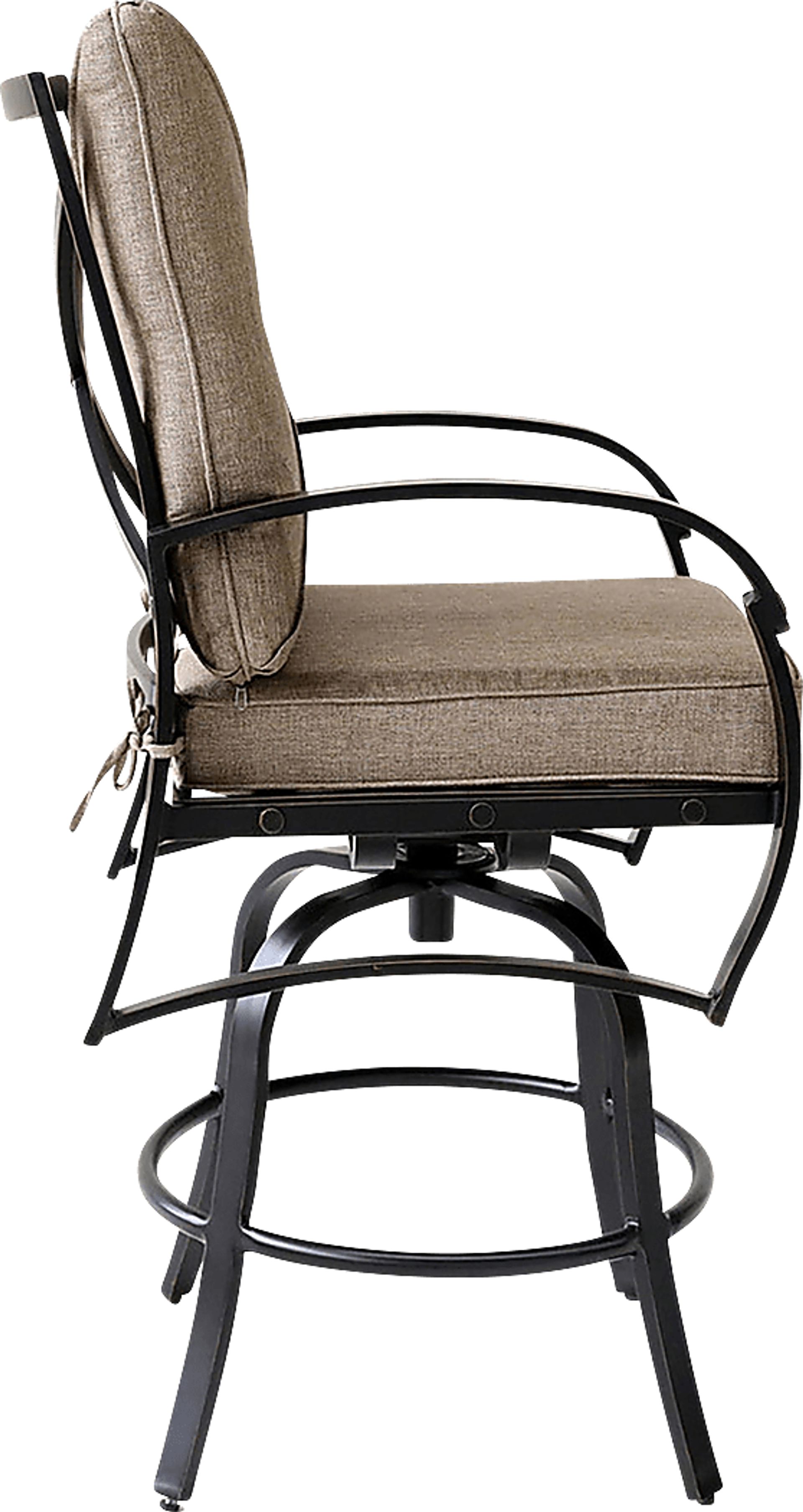 Outdoor Esmerie Beige Barstool, Set of 2 - Image 4