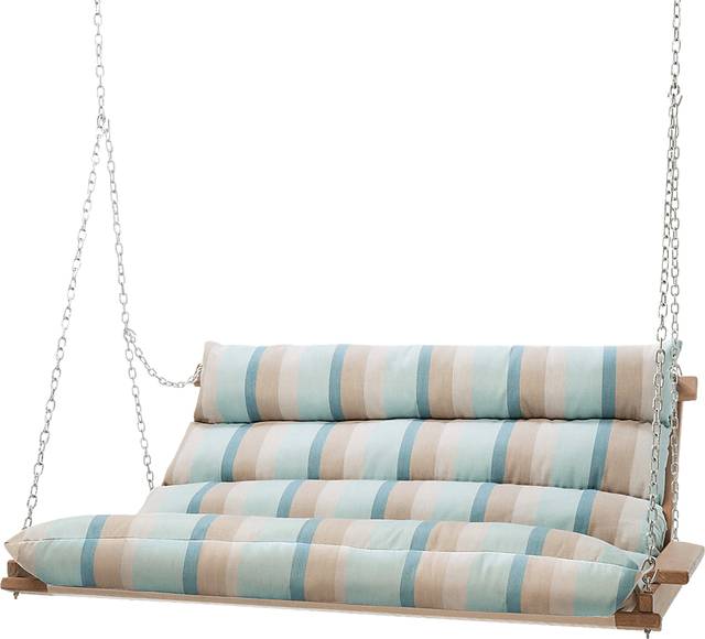 Outdoor Etsumi Blue Tan Swing Hammock - Thumbnail - Image 1