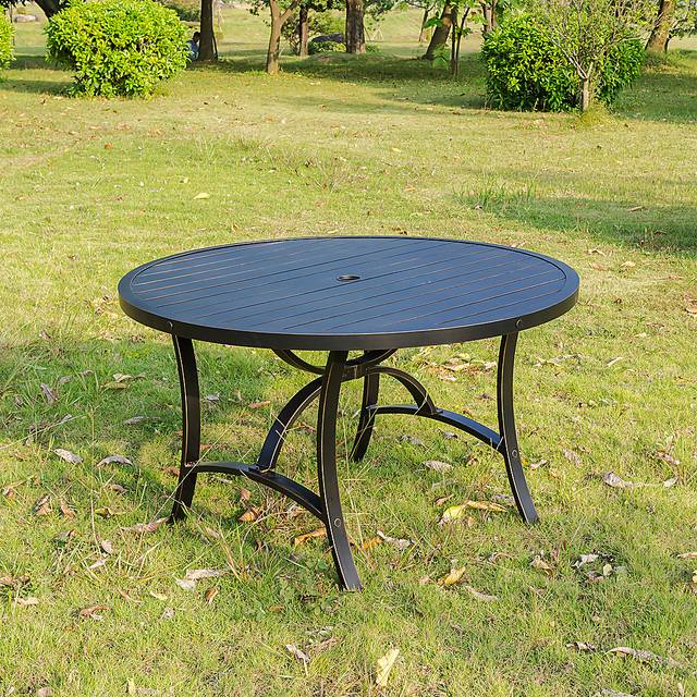 Outdoor Eulalie Bronze Dining Table - Thumbnail - Image 2