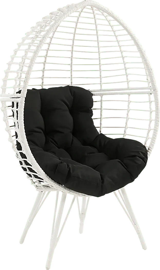 Evanel White Colors,White Polyester Fabric Outdoor Egg Chair Rooms to Go