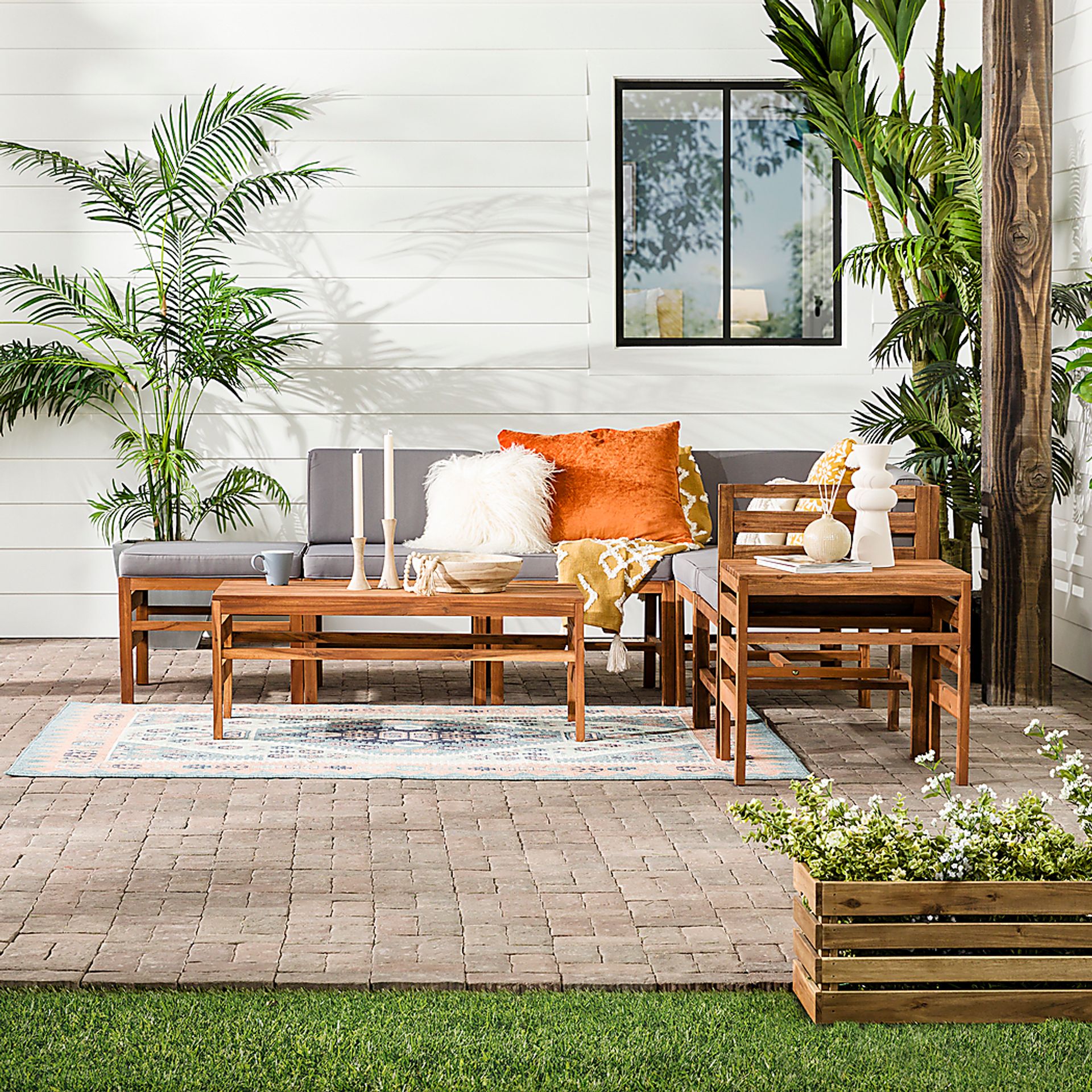 Evernon I Gray 8 Pc Outdoor Sectional Set - Image 6