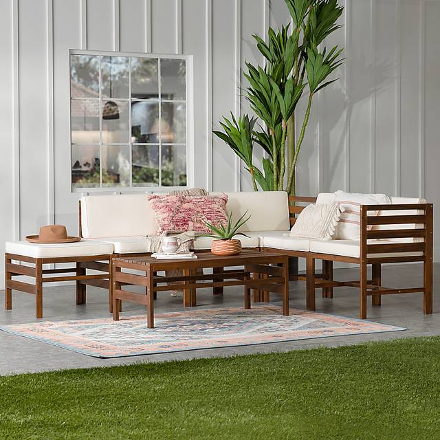 Outdoor Evernon II Cream 7 Piece Sectional Set - Thumbnail - Image 3