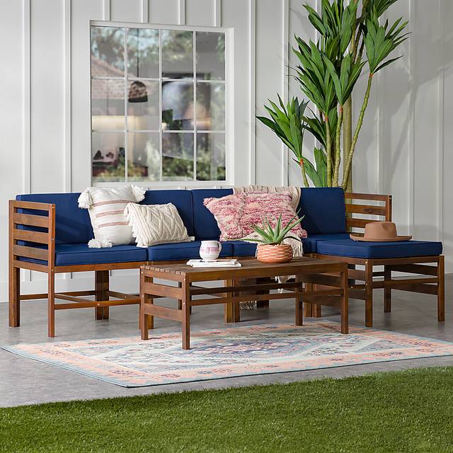 Outdoor Evernon II Navy 6 Piece Sectional Set - Thumbnail - Image 5