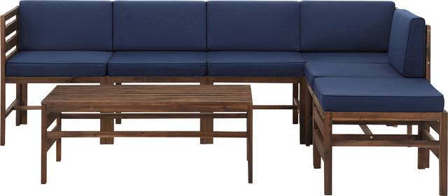 Outdoor Evernon II Navy 7 Piece Sectional Set - Thumbnail - Image 1