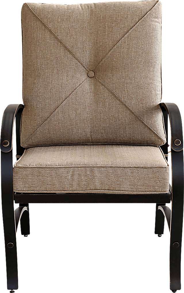 Outdoor Fanchon Beige Side Chair, Set of 2 - Thumbnail - Image 3