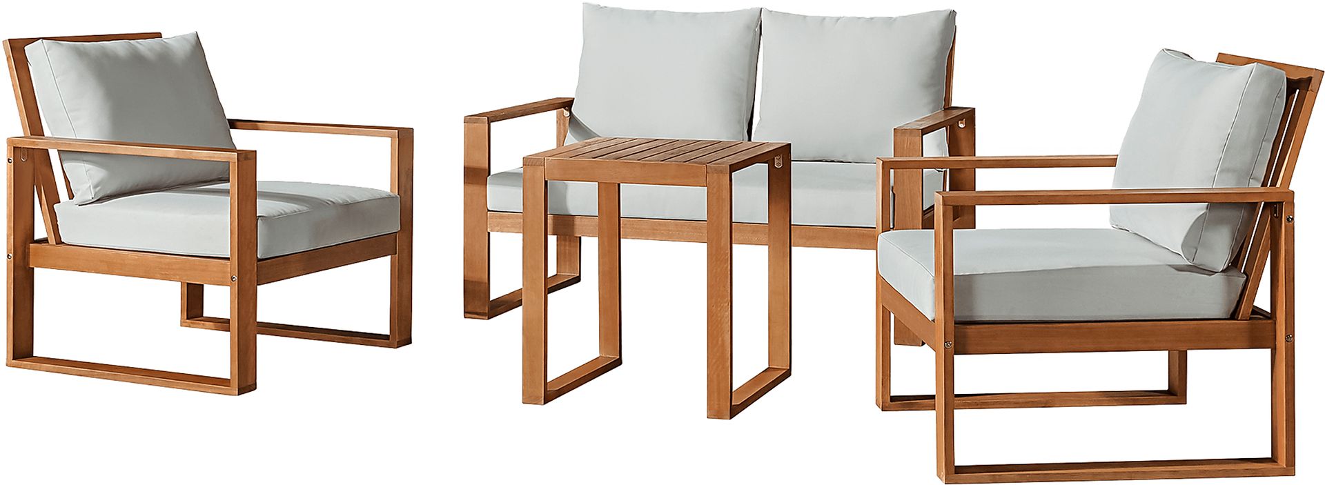 Outdoor Feeddema Brown 4pc Seating Set - Image 1