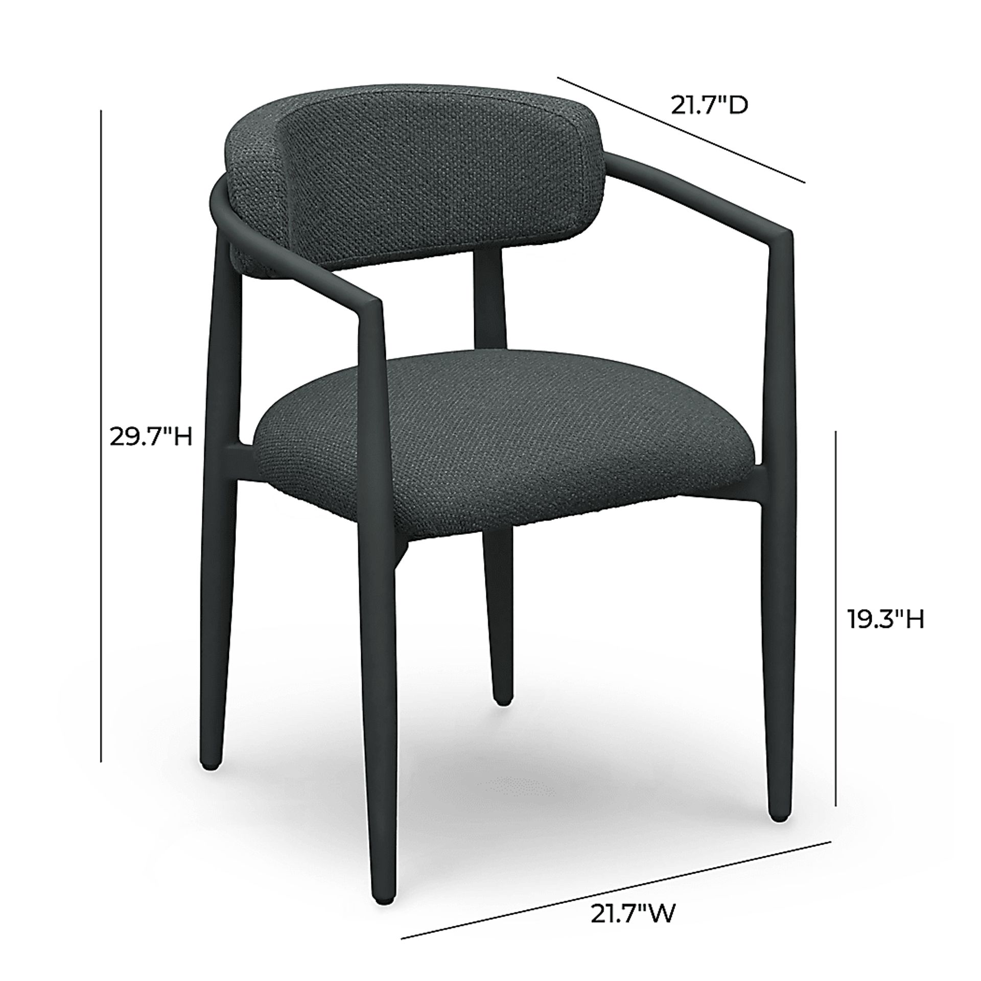 Outdoor Fryburg Black Arm Chair - Image 5