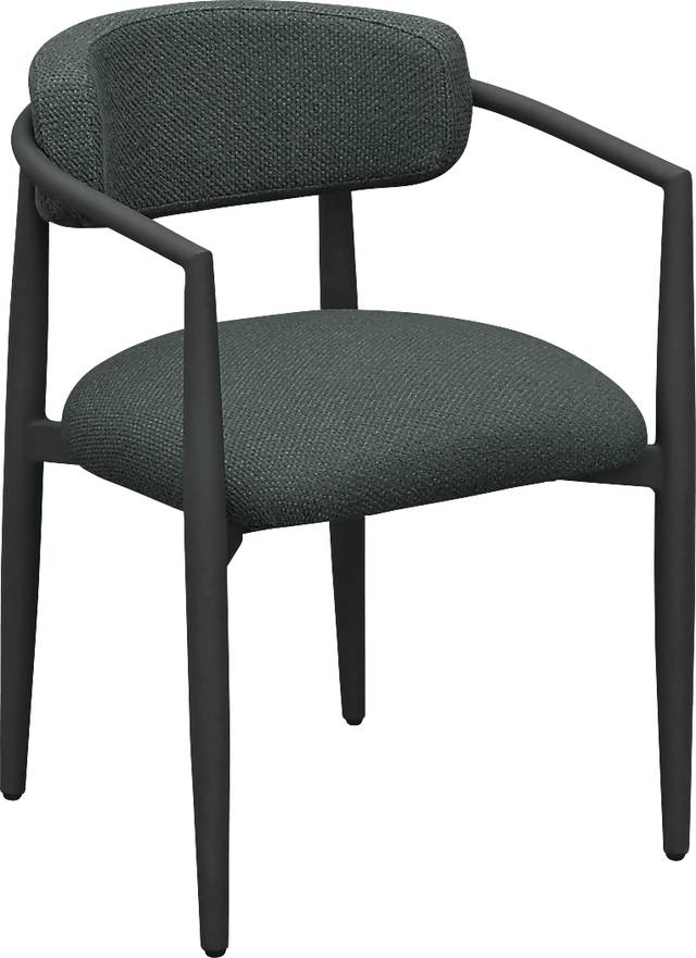 Outdoor Fryburg Black Arm Chair - Thumbnail - Image 1