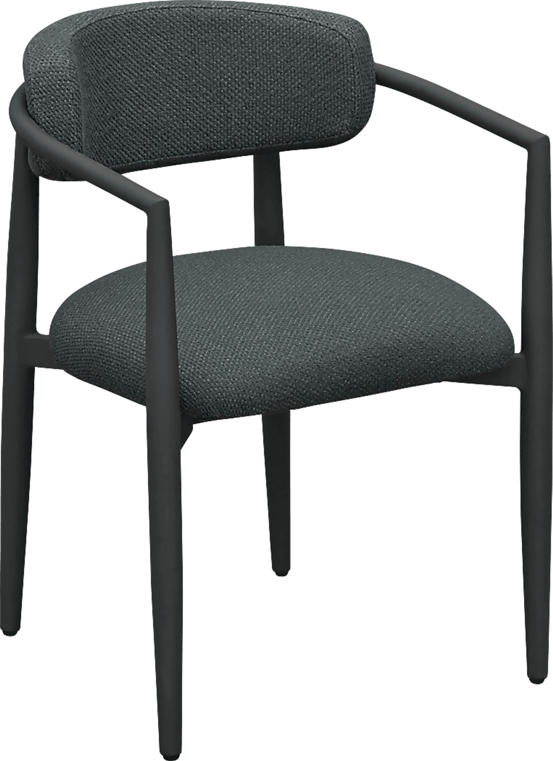Outdoor Fryburg Black Arm Chair - Image 1
