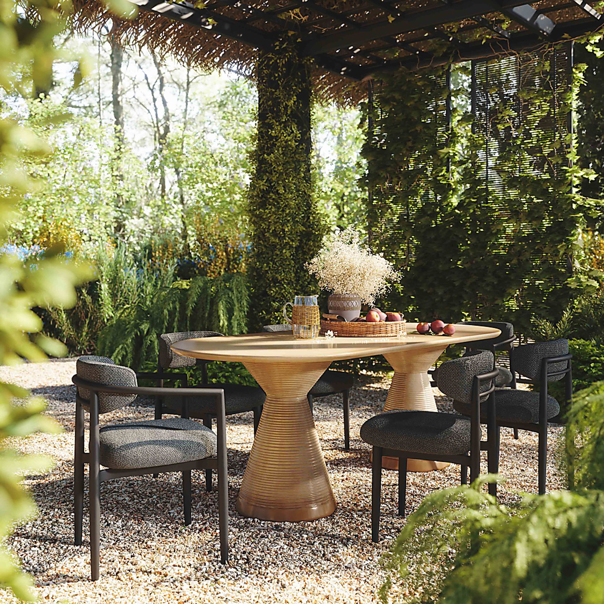 Outdoor Fryburg Black Side Chair - Image 2