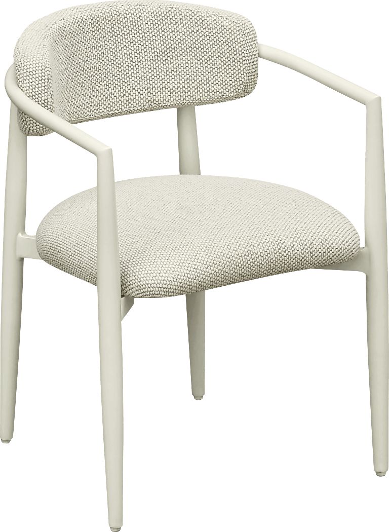 Outdoor Fryburg Cream Arm Chair